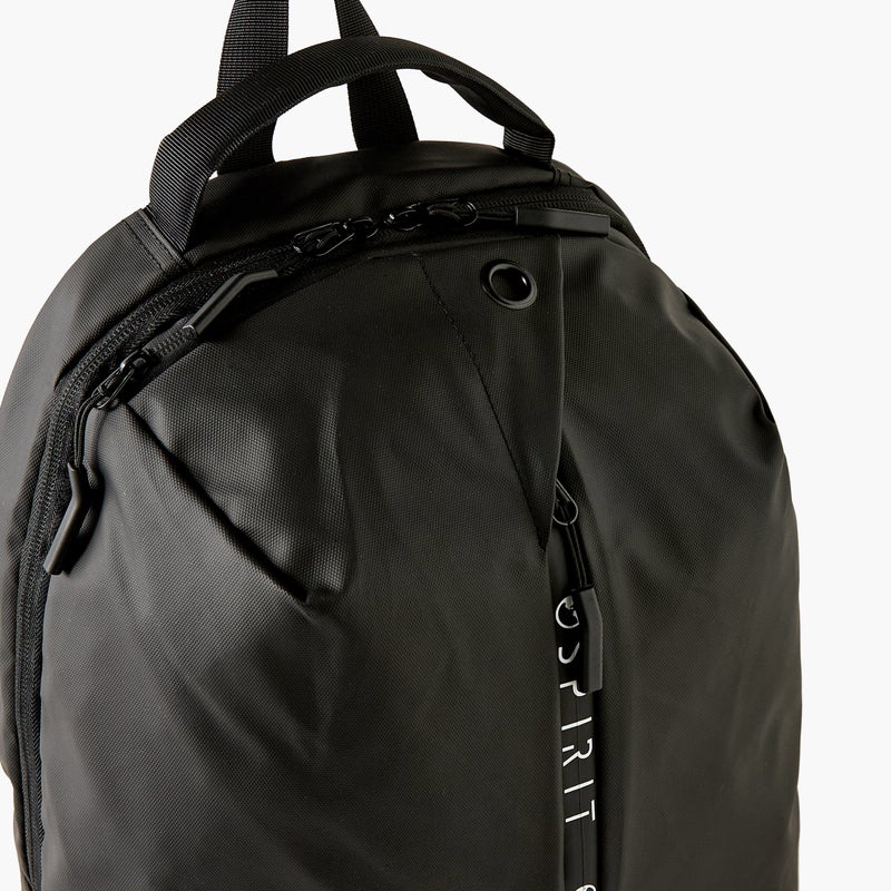Spirit Black Spirit Logo Print Backpack for Men - Image 3